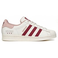Кроссовки Adidas Superstar White Shadow Maroon