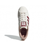Кроссовки Adidas Superstar White Shadow Maroon