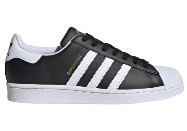 Кроссовки Adidas Originals Superstar Black White Gold