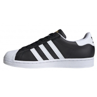 Adidas Superstar Black White Gold