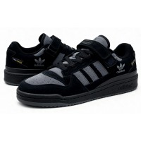 Adidas Forum Low Winter Black Grey Suede