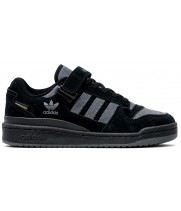 Adidas Forum Low Winter Black Grey Suede
