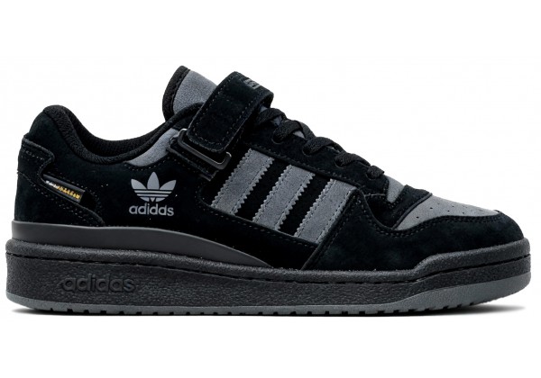 Adidas Forum Low Winter Black Grey Suede