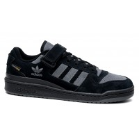 Adidas Forum Low Winter Black Grey Suede