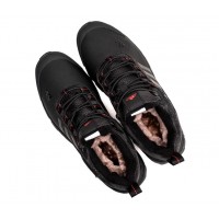 Ботинки Adidas Terrex Climaproof High Black Red с мехом