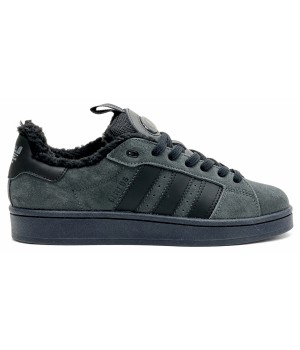 Adidas Campus 00s Dark Grey Black с мехом