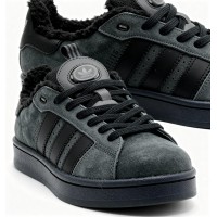 Adidas Campus 00s Dark Grey Black с мехом