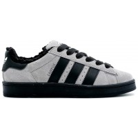 Adidas Campus 00s Light Grey Black с мехом