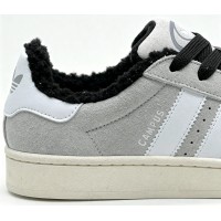 Adidas Campus 00s Grey White с мехом