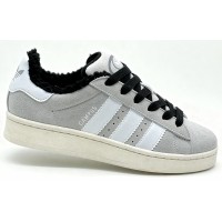 Adidas Campus 00s Grey White с мехом