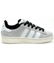 Adidas Campus 00s Grey White с мехом