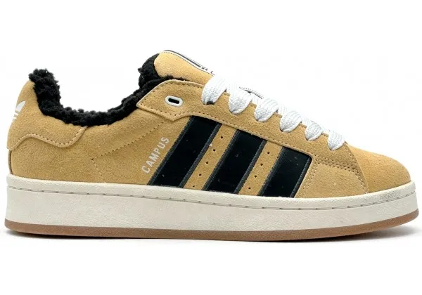 Кроссовки Adidas Campus 00s Brown Desert с мехом
