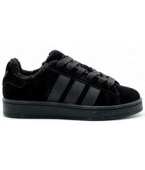 Adidas Campus 00s All Black с мехом