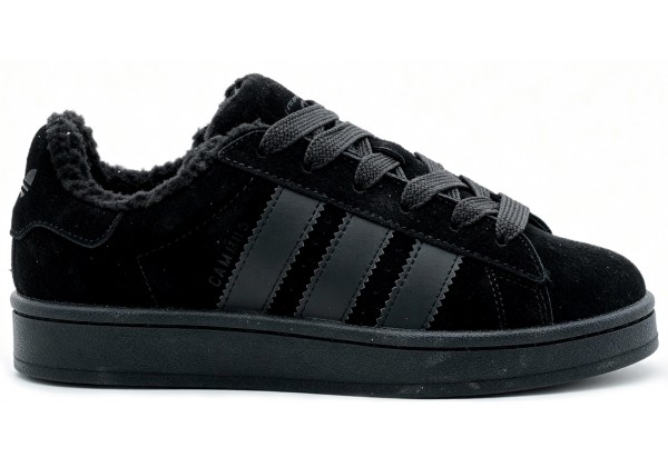 Adidas Campus 00s All Black с мехом