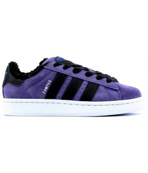 Adidas Campus 00s Violet Black с мехом