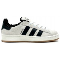 Adidas Campus 00s Crystal White Core Black с мехом