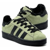 Adidas Campus 00s Green Black с мехом