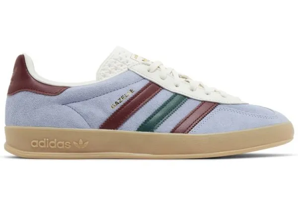 Adidas Gazelle Blue Dawn Burgundy голубые женские