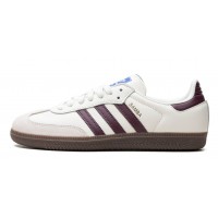 Adidas Emmi Samba Og Off-White Maroon