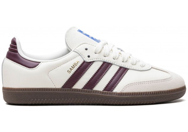 Adidas Emmi Samba Og Off-White Maroon