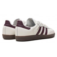 Adidas Emmi Samba Og Off-White Maroon