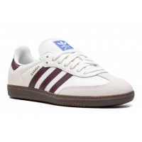 Adidas Emmi Samba Og Off-White Maroon