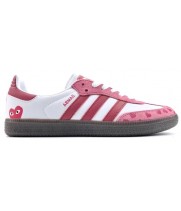 Comme Des Garcons x Adidas Samba White Pink