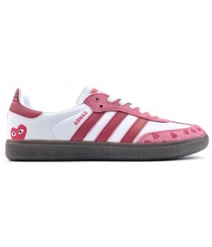 Comme Des Garcons x Adidas Samba White Pink