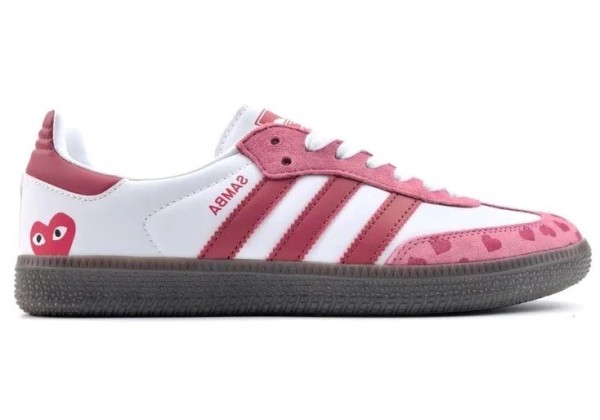Comme Des Garcons x Adidas Samba White Pink