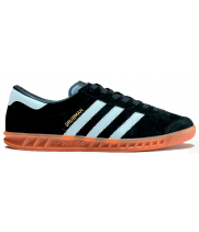 Adidas Hamburg Black White Suede