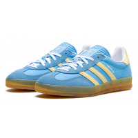 Adidas Gazelle Indoor Semi Blue Burst Almost Yellow