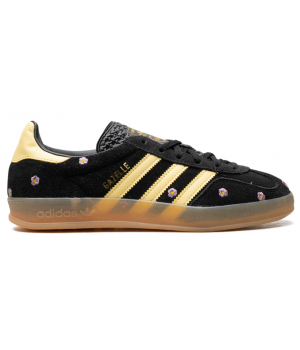 Adidas Gazelle Indoor Core Black Almost Yellow Floral