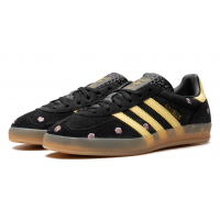 Adidas Gazelle Indoor Core Black Almost Yellow Floral