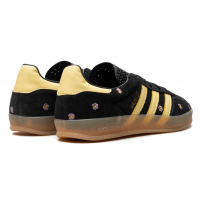 Adidas Gazelle Indoor Core Black Almost Yellow Floral