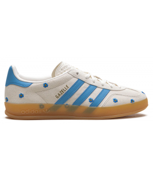 Adidas Gazelle Indoor Floral Light Blue Floral Embroidery