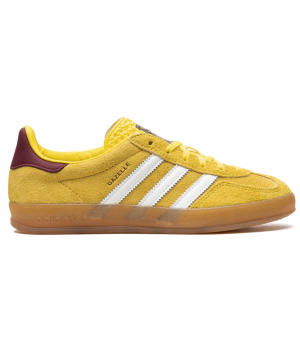 Adidas Gazelle Indoor Bright Yellow Collegiate Burgundy