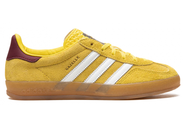 Adidas Gazelle Indoor Bright Yellow Collegiate Burgundy