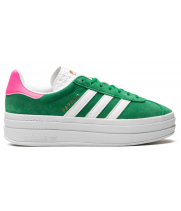 Adidas Gazelle Bold Green Lucid Pink