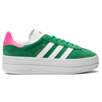 Adidas Gazelle Bold Green Lucid Pink