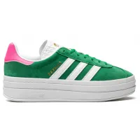 Кроссовки Adidas Gazelle Bold Green Lucid Pink