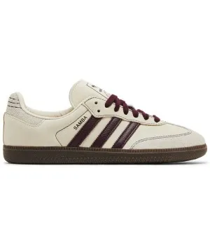 Adidas Samba OG Wonder White Maroon