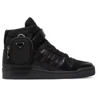 Кроссовки Prada x Adidas Forum High Triple Black