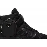 Кроссовки Prada x Adidas Forum High Triple Black