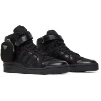 Кроссовки Prada x Adidas Forum High Triple Black