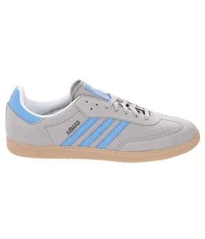 Кроссовки Adidas Hamburg серые с голубым