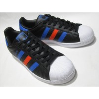 Adidas Superstar Black Blue Red