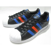 Adidas Superstar Black Blue Red