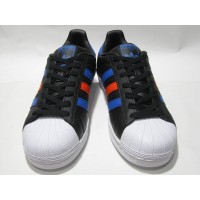 Adidas Superstar Black Blue Red