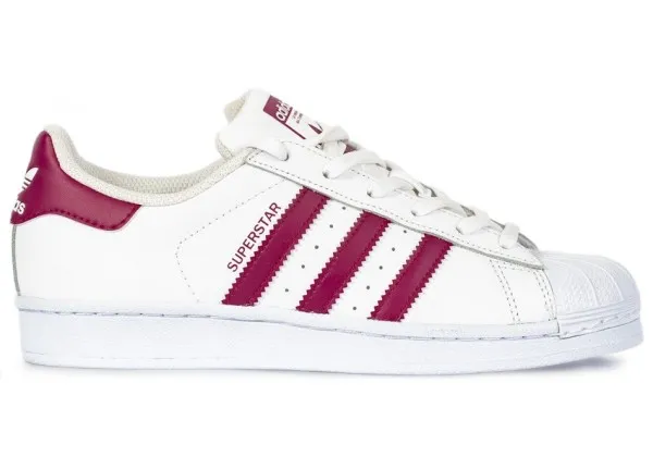 Кроссовки Adidas Superstar 80s White Maroon