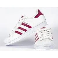 Кроссовки Adidas Superstar 80s White Maroon